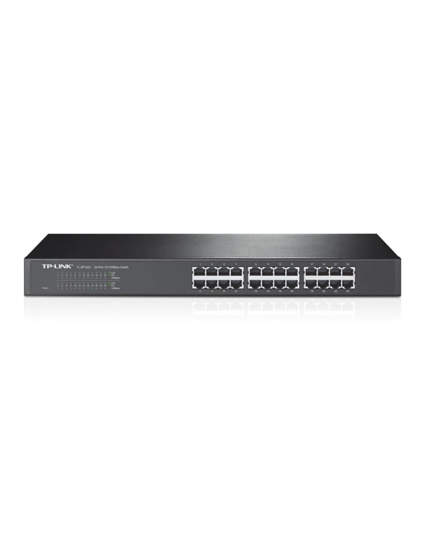 Tp-Link - não-gerido fast ethernet (10/100) 1u preto - tl-sf1024