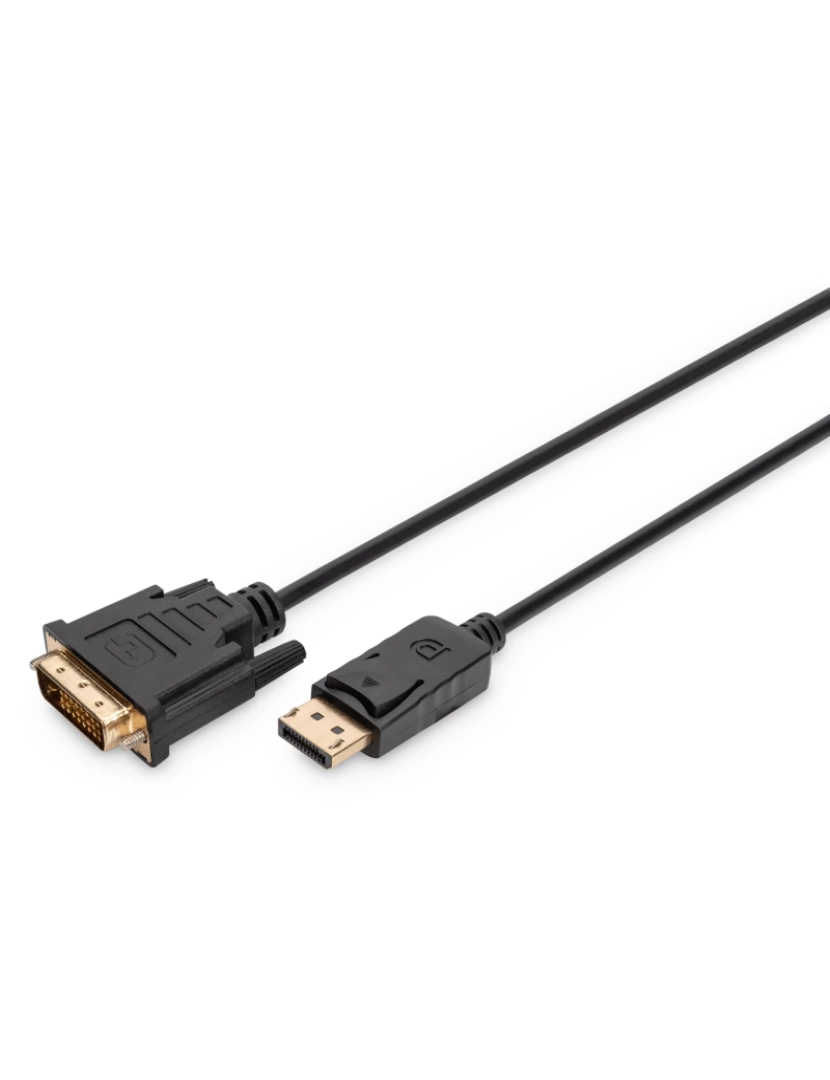 Digitus - Adaptador DVI Digitus > de Cabo de Vídeo 3 M Displayport DVI-D Preto - AK-340306-030-S