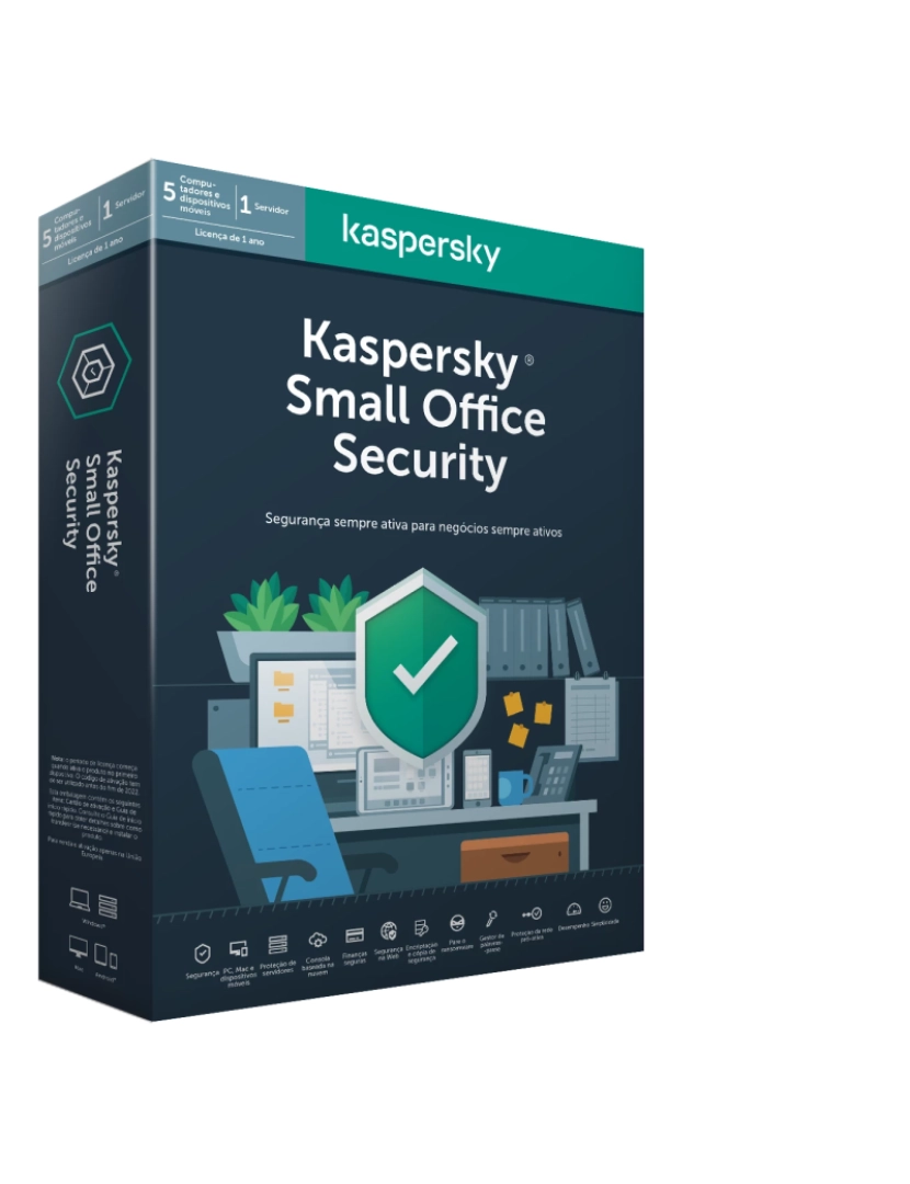 Kaspersky - Software de Segurança Kaspersky > Small office security 7 5PCS + 1 File Server BOX - KL4541X5EFS-20PT