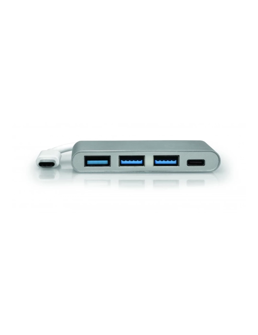 Port - HUB USB Port > Designs de Interface 3.2 GEN 1 (3.1 GEN 1) TYPE-C 5000 Mbit/s Prateado, Branco - 900122