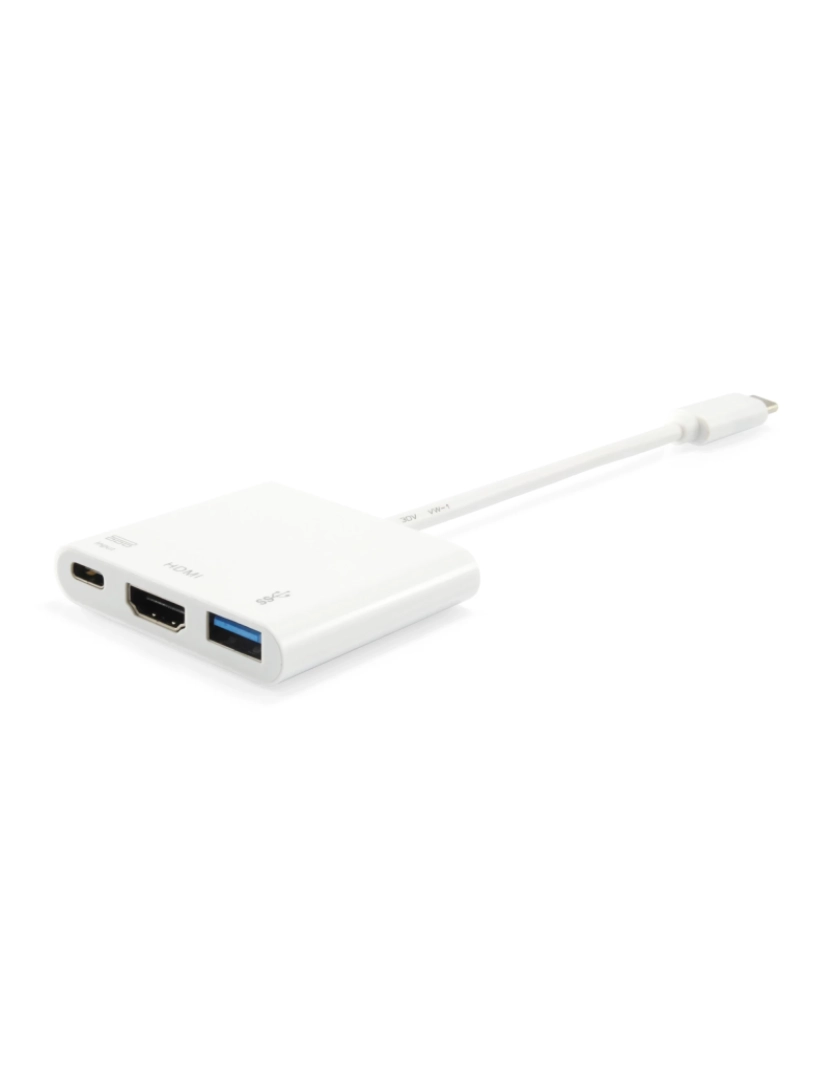 Equip - Adaptador USB Equip > HUB de Interface 3.2 GEN 1 (3.1 GEN 1) TYPE-C Branco - 133461