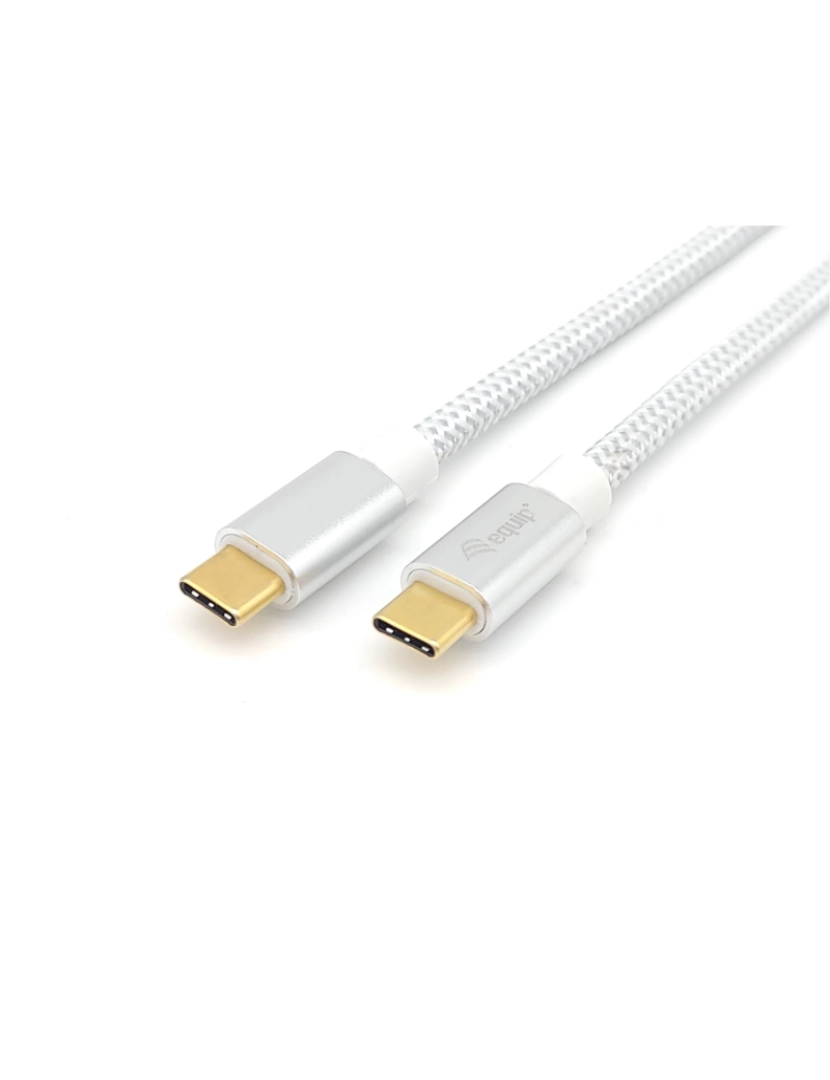 imagem de Cabo USB Equip > 128355 0,5 M 3.2 GEN 2 (3.1 GEN 2) C Prateado, Branco - EQ1283551