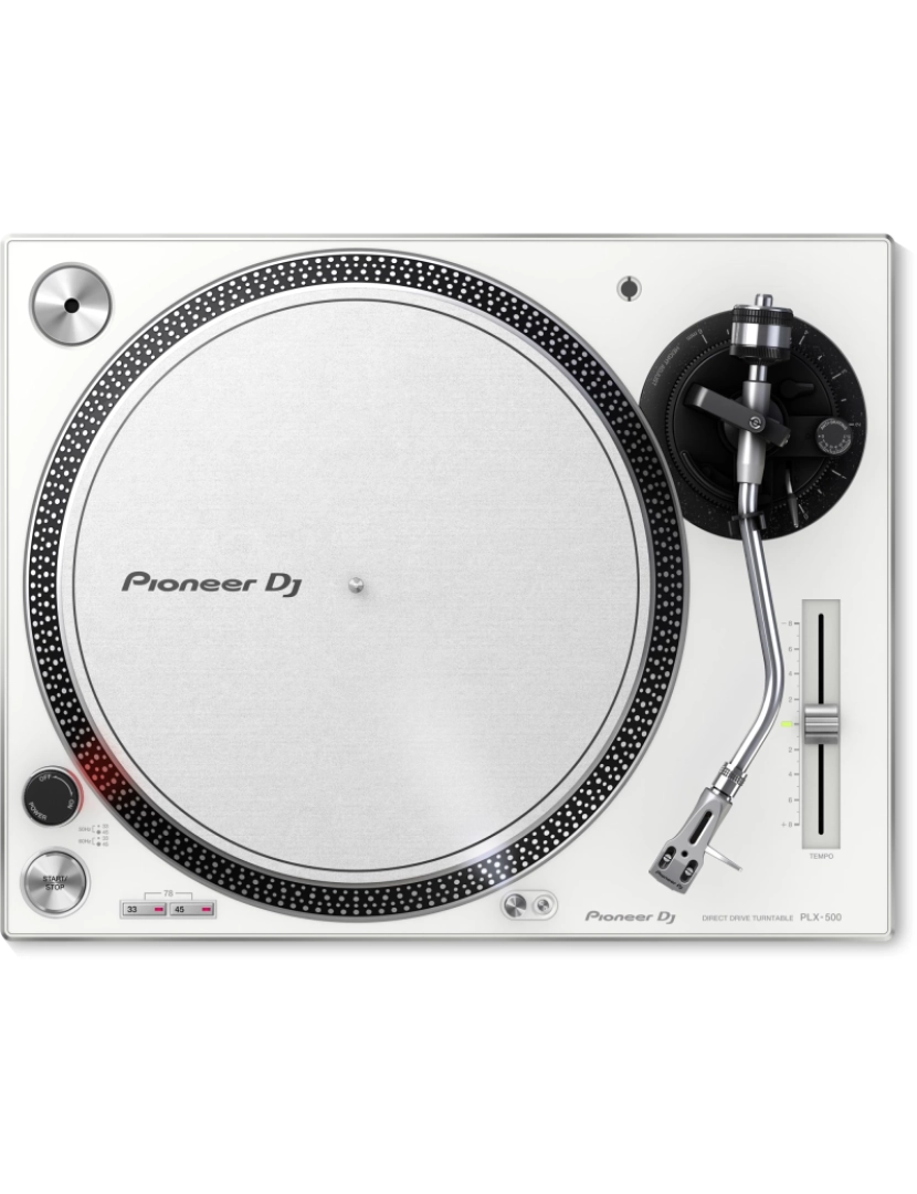 Pioneer - Controlador Pioneer > PLX-500 Mesa Giratória de DJ com Acionamento Direto Branco - PLX-500-W