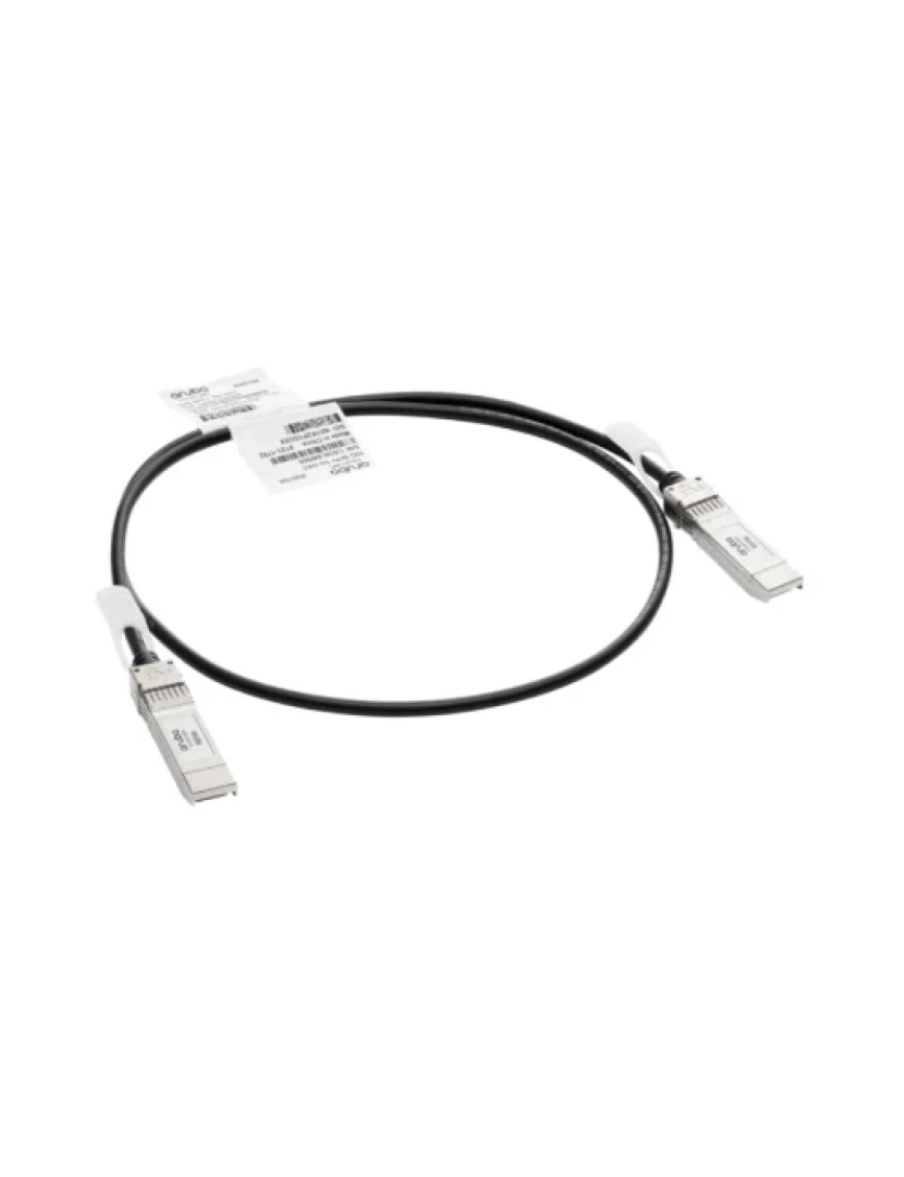 HP - Cabo de Rede HP > Aruba, A Hewlett Packard Enterprise Company Fibra Ótica 1 M Sfp+ Preto, Prateado - R9D19A