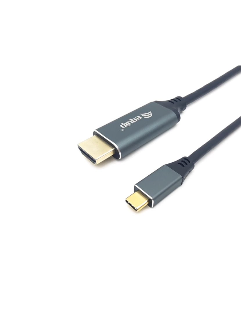 Equip - Cabo Hdmi Equip > Adaptador de de Vídeo 1 M USB TYPE-C Type A (standard) Preto, Cinzento - 133415