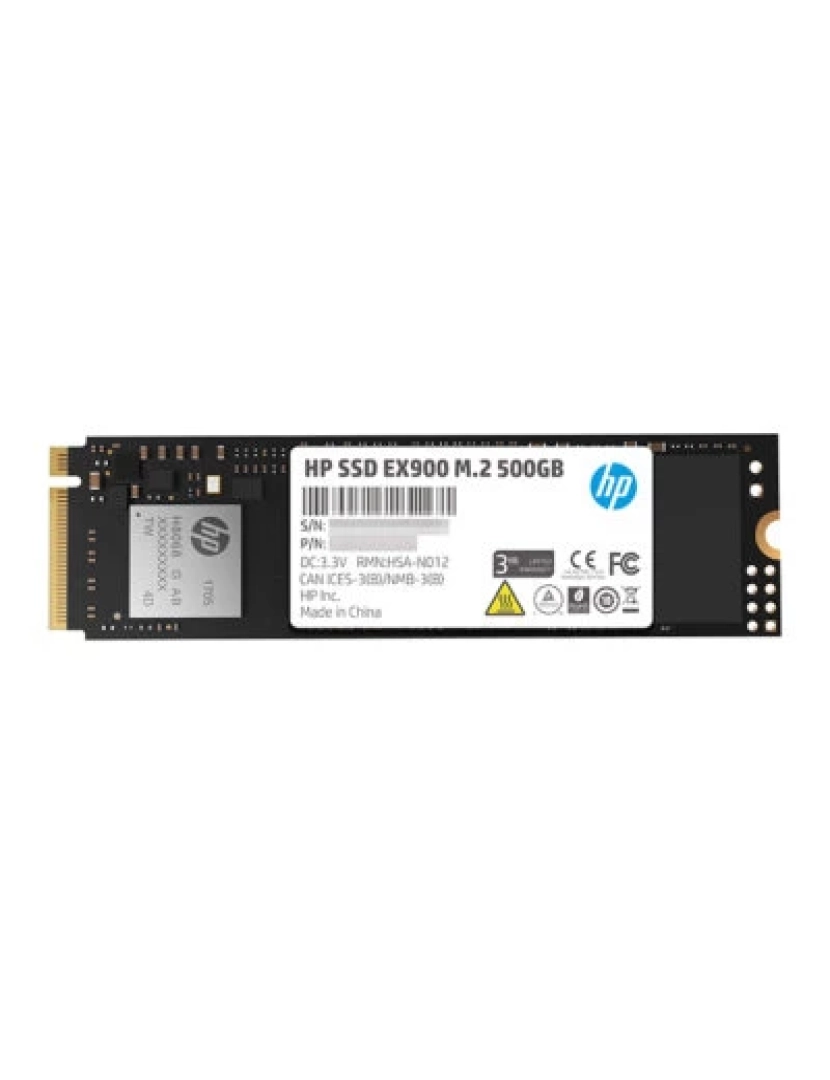 imagem de Drive SSD HP > EX900 M.2 500 GB PCI Express 3.0 3D TLC Nand - 2YY44AA1