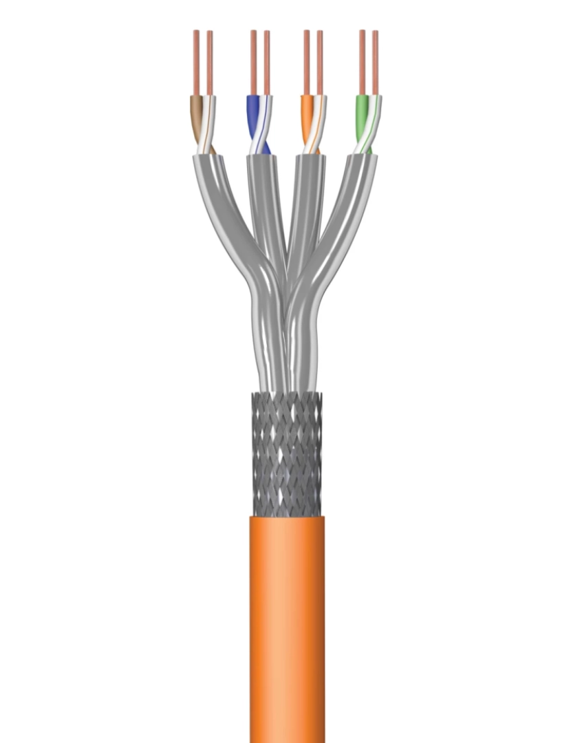 Ewent - Ewent IM1226 cabo de rede Laranja 50 m Cat7 S/FTP (S-STP)