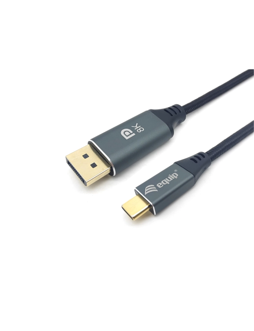 Equip - Equip 133422 Adaptador de Cabo de Vídeo 2 M USB TYPE-C Displayport Cinzento