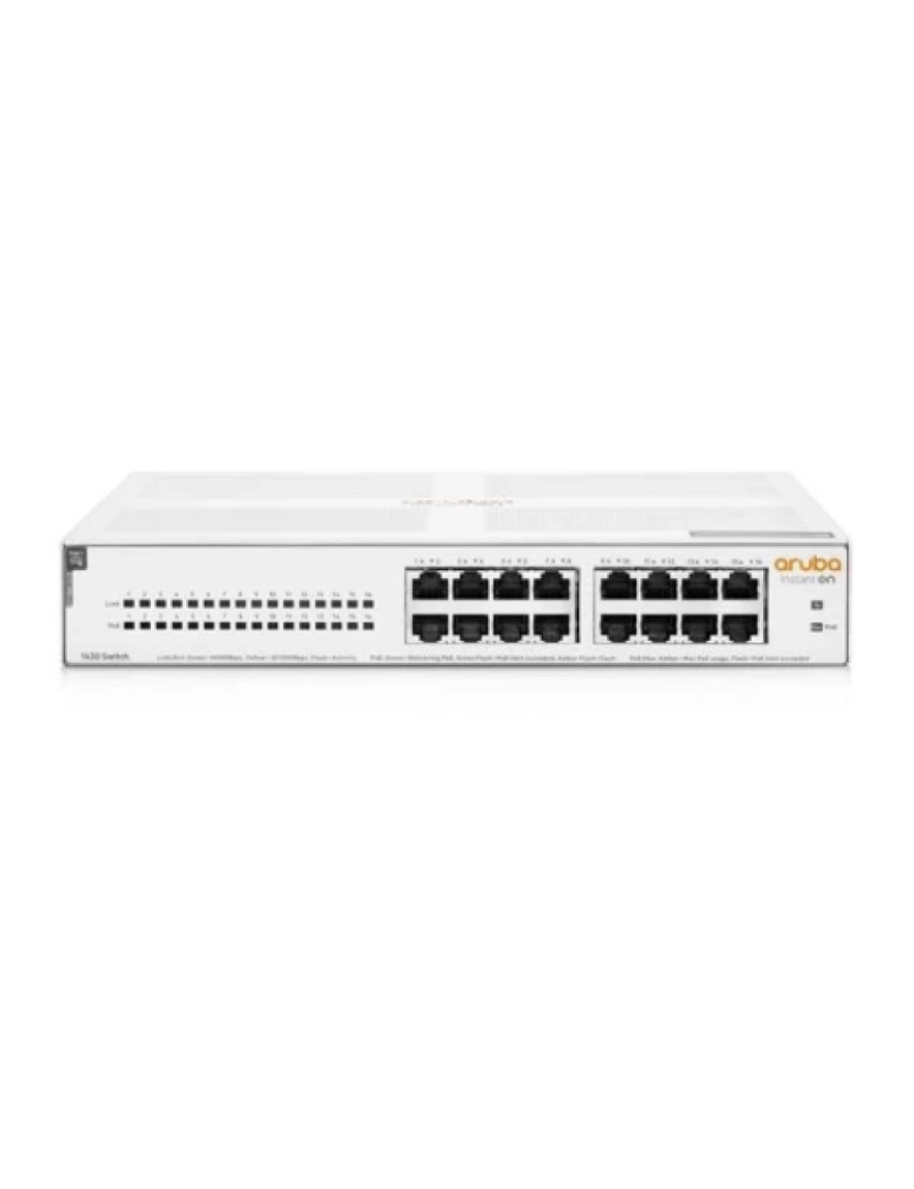 ARUBA - Hewlett Packard Enterprise Aruba Instant on 1430 16G CLASS4 POE 124W NÃO-GERIDO L2 Gigabit Ethernet (10/100/1000) Power Over Ethernet (poe) 1U Branco