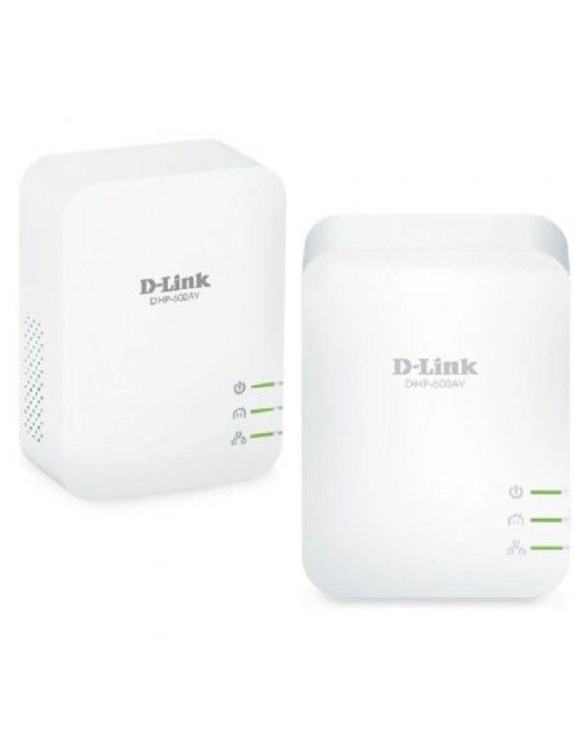 D-Link - Powerline D-LINK > Adaptador de Rede Ethernet LAN Branco 2 Unidade(s) - DHP-601AV