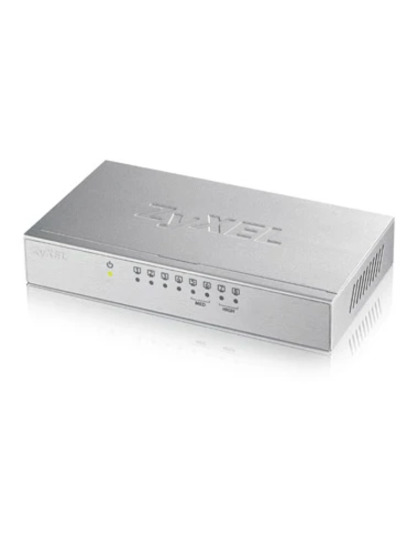 Zyxel - gs-108b v3 não-gerido l2+ gigabit ethernet (10/100/1000) prateado - gs-108bv3-eu0101f