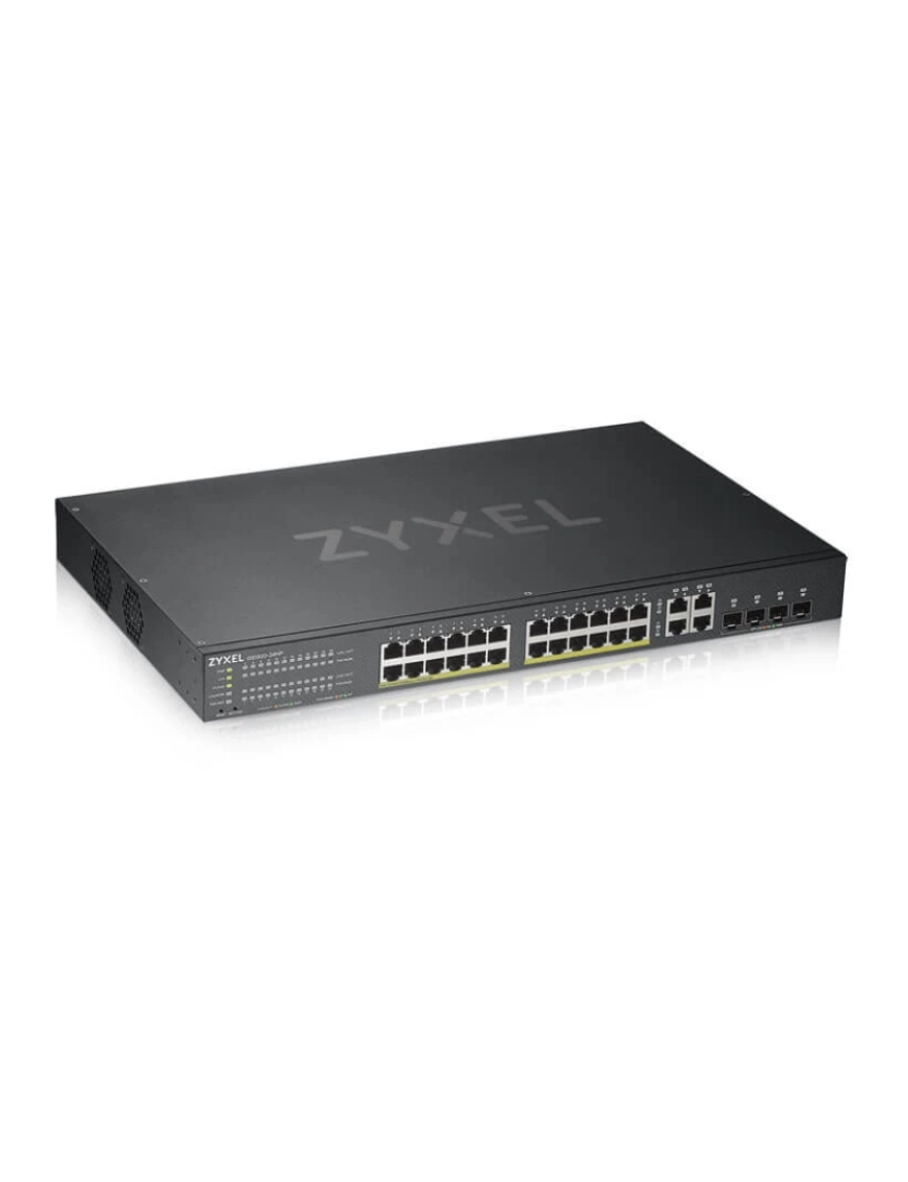 Zyxel - gs1920-24hpv2 gerido gigabit ethernet (10/100/1000) power over ethernet (poe) preto - gs192024hpv2-eu0101f