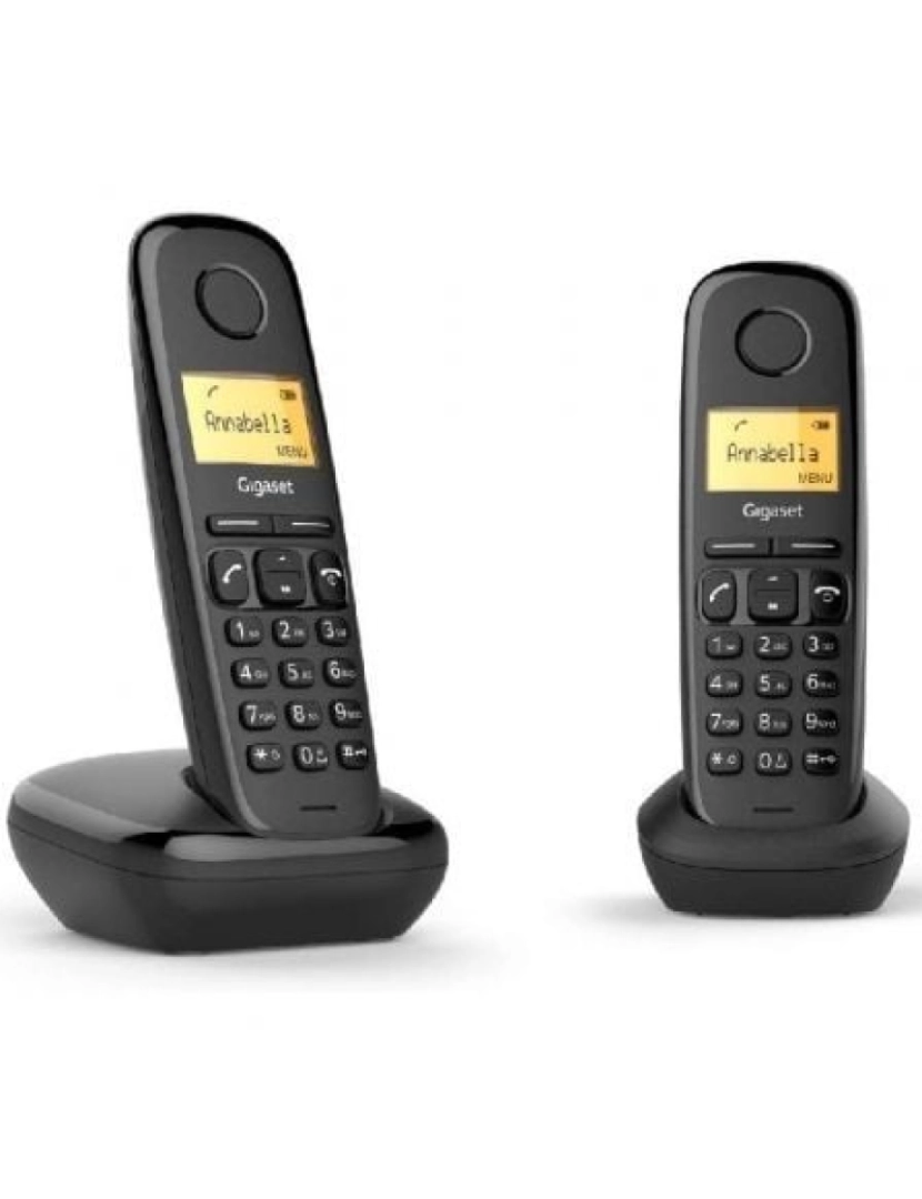 Gigaset - Telefone SEM FIO Gigaset > A270 DUO Dect Identificação de Chamadas Preto - L36852-H2812-D201