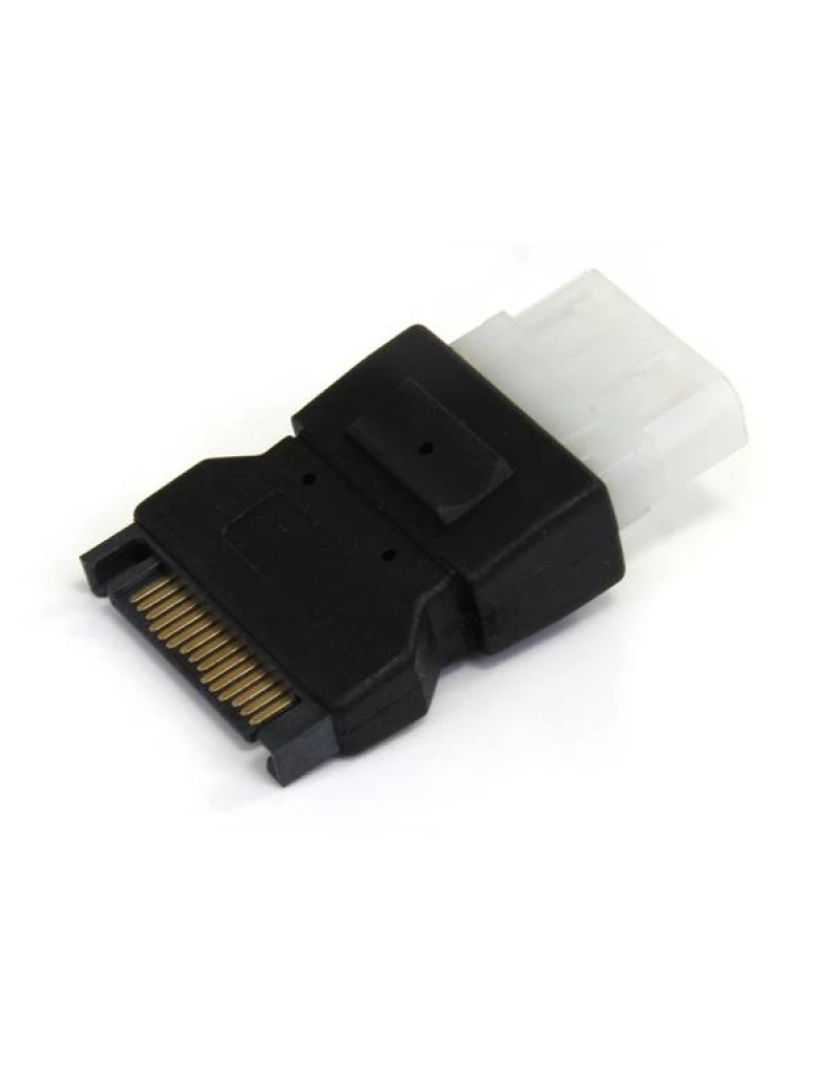 Startech - Adaptador Sata Startech > Para (15-PIN) LP4 (4-PIN) Preto - LP4SATAFM