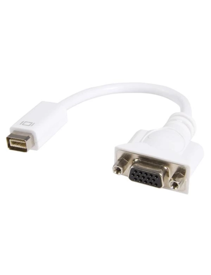 Startech - Adaptador DVI Startech > de Cabo de Vídeo 0,203 M MINI-DVI VGA (D-SUB) Branco - Mdvivgamf