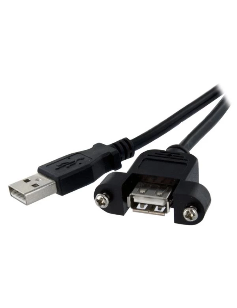Startech - Cabo USB Startech > de Montagem em Painel de 30 CM A Para A F/M - USBPNLAFAM1