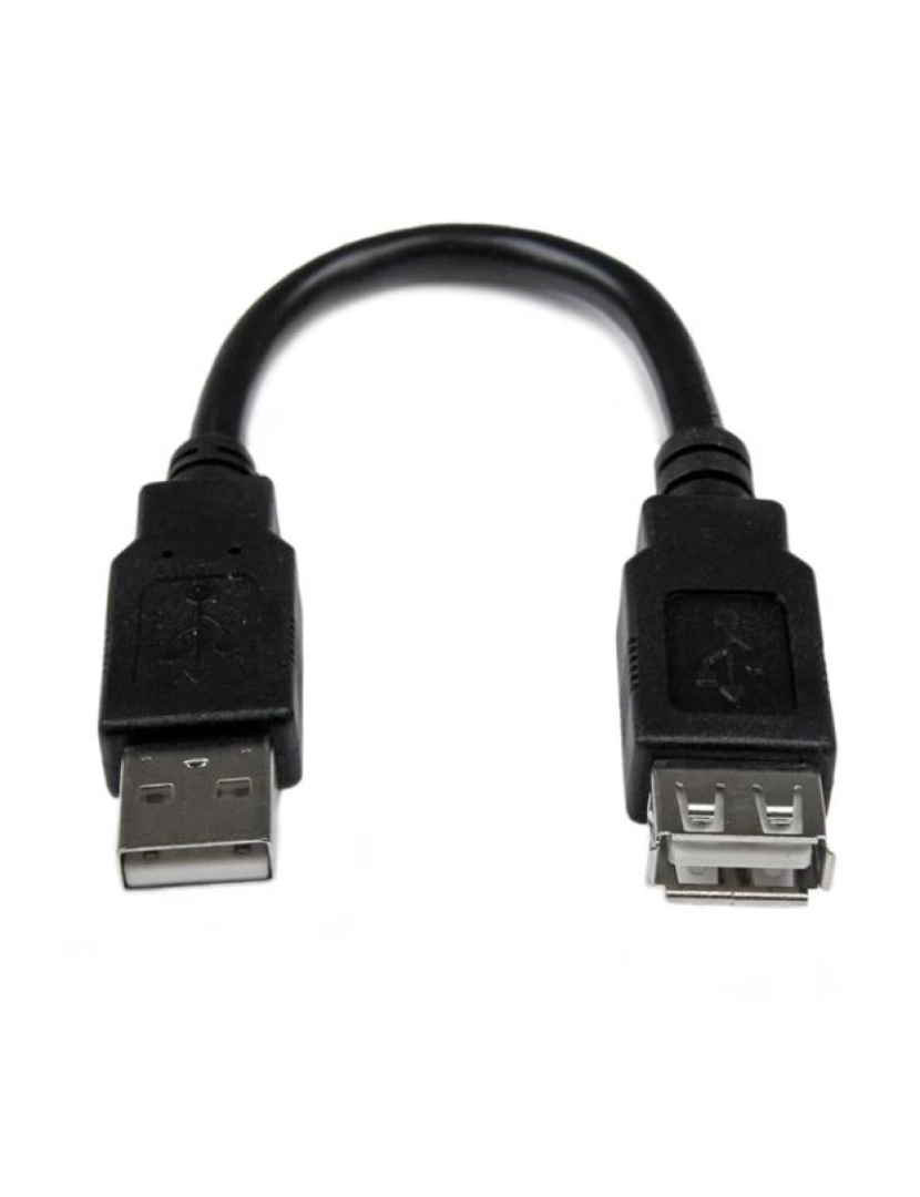 imagem de Adaptador USB Startech > Cabo de Extensão 2.0 6IN A Para A M/F - USBEXTAA6IN1