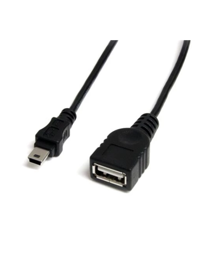 Startech - Cabo USB Startech > 0,3 M A MINI-USB B Preto - USBMUSBFM1