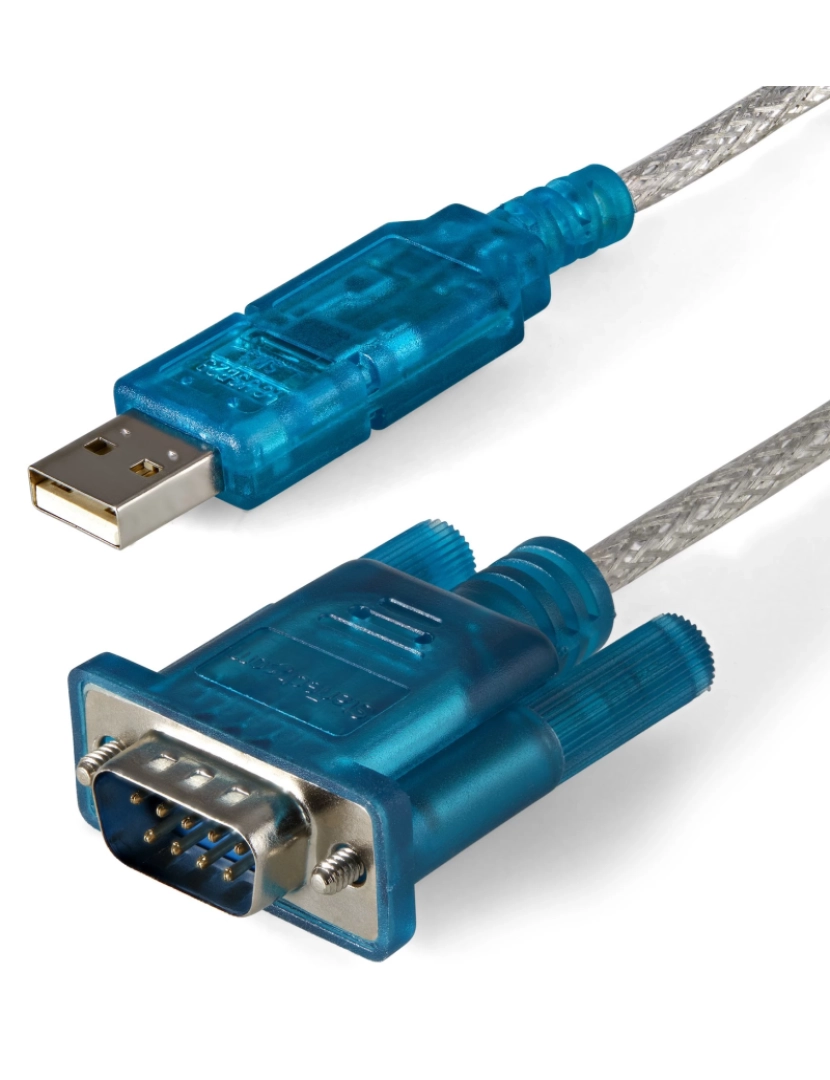 Startech - Adaptador USB Startech > Para Cabos DB-9 2.0 A Azul, Transparente - ICUSB232SM3