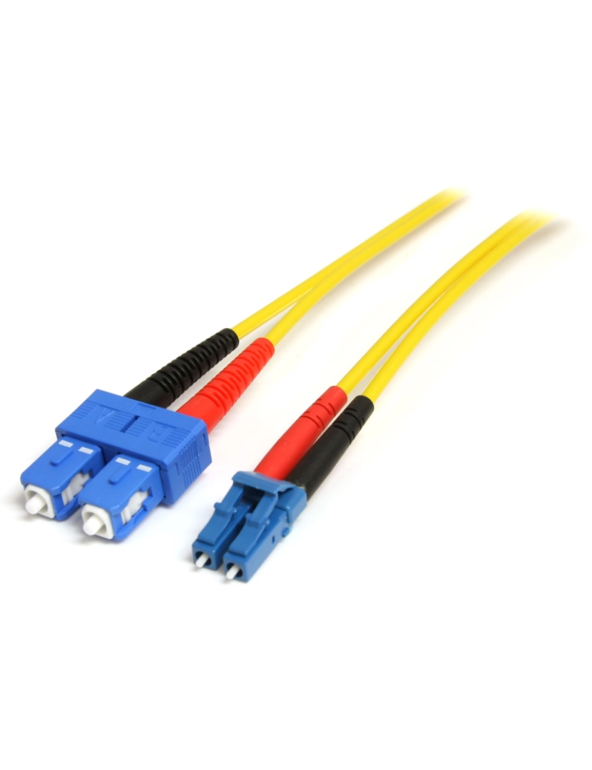 imagem de Cabo de Fibra Óptica Startech > Ótica 1 M LC SC OS1 Amarelo - SMFIBLCSC11