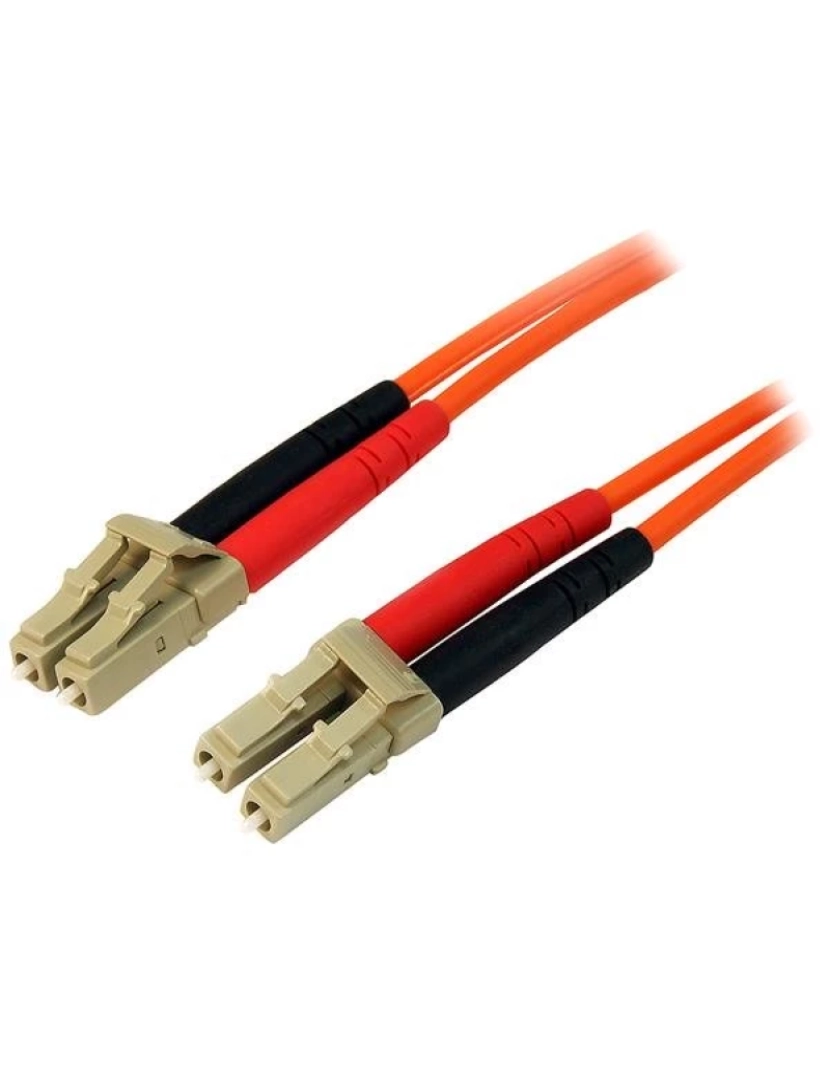 imagem de Cabo de Fibra Óptica Startech > Ótica 15 M LC OM2 Laranja - 50FIBLCLC151