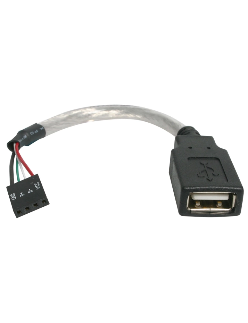 Startech - Adaptador USB Startech > Cabo 2.0 15 CM Conector de PLACA-MÃE A Fêmea Para de 4 Pinos F/F - Usbmbadapt