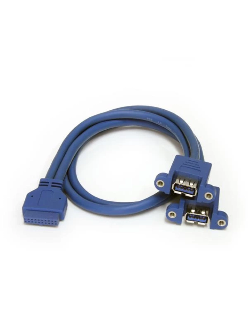 Startech - Adaptador USB Startech > Para Cabos 2 X A IDC Azul - USB3SPNLAFHD