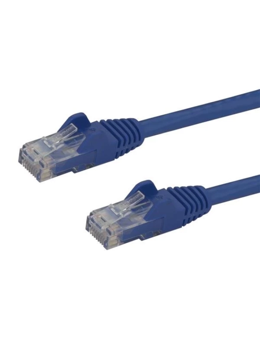imagem de Cabo de Rede Startech > Ligação CAT6 com Conectores RJ45 Snagless 3 M, Azul - N6PATC3MBL1