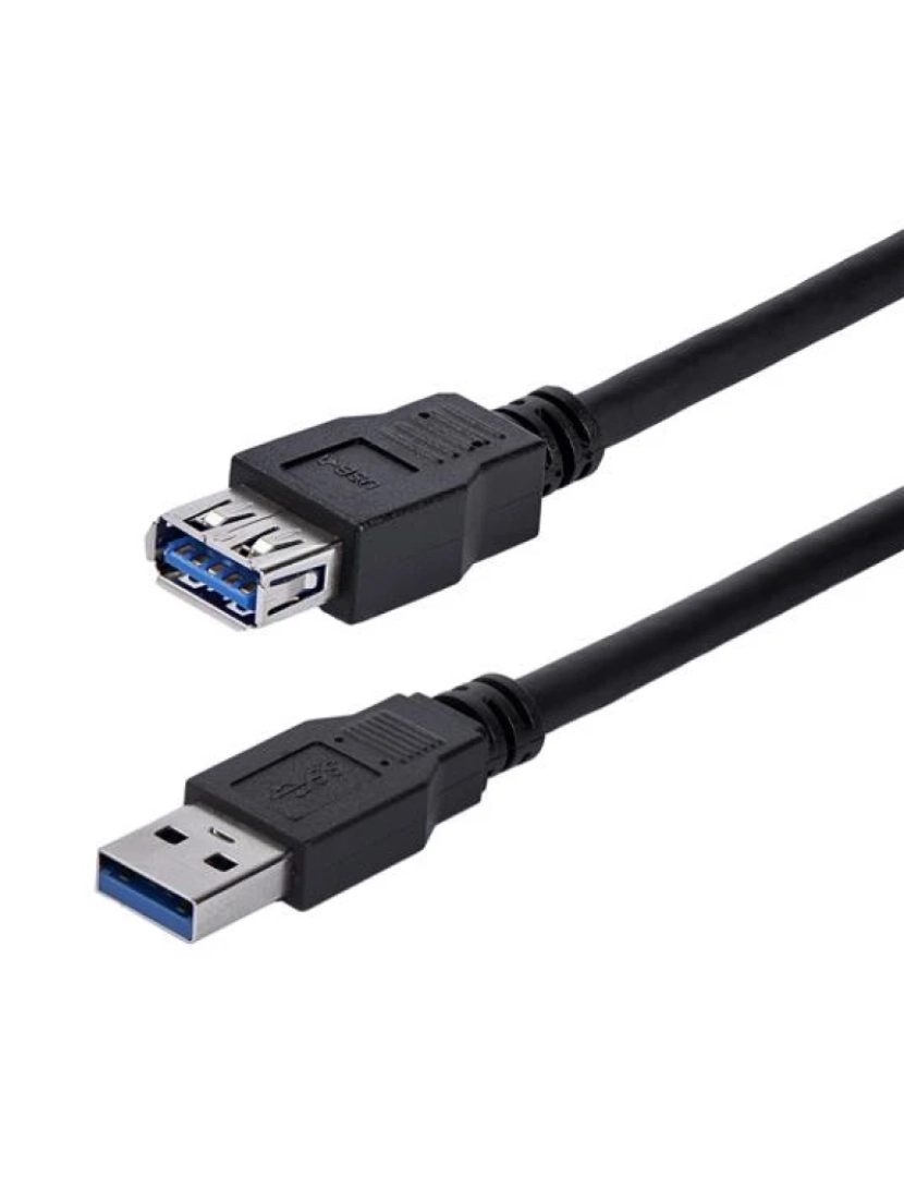imagem de Adaptador USB Startech > Cabo 1 M 3.2 GEN 1 (3.1 GEN 1) A Preto - USB3SEXT1MBK1