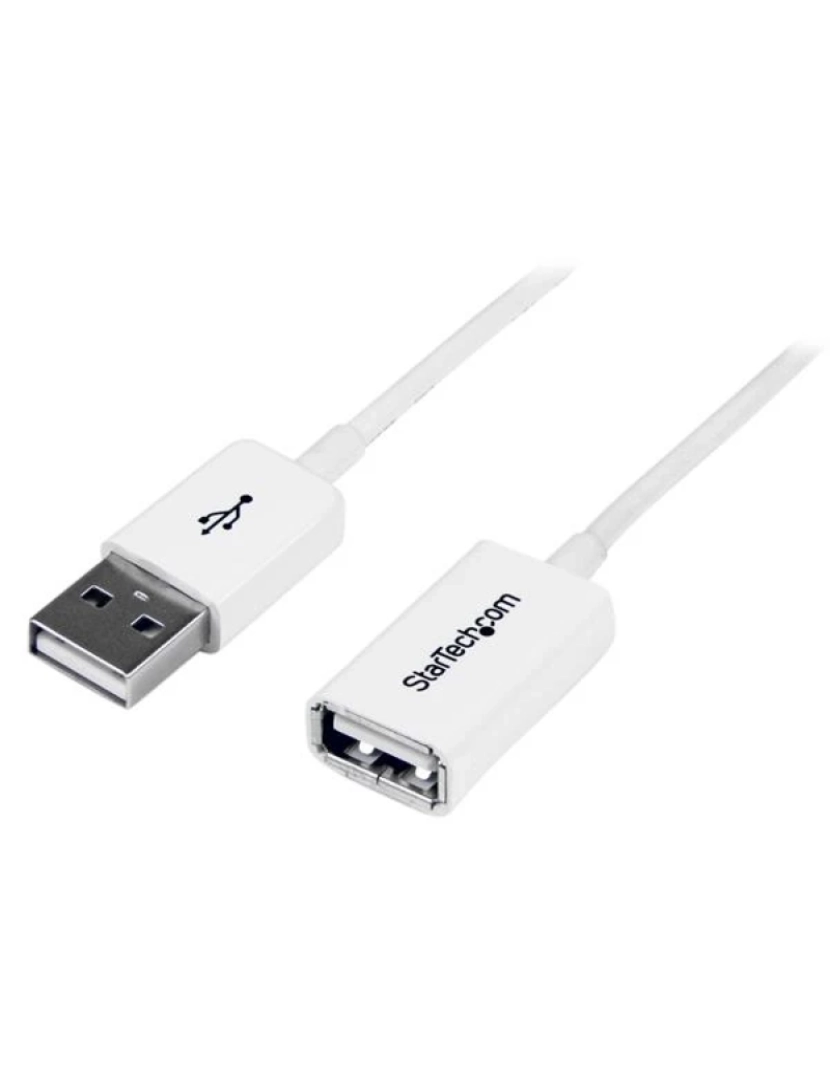 imagem de Cabo USB Startech > 3M USB2.0 M/F A Branco - USBEXTPAA3MW1