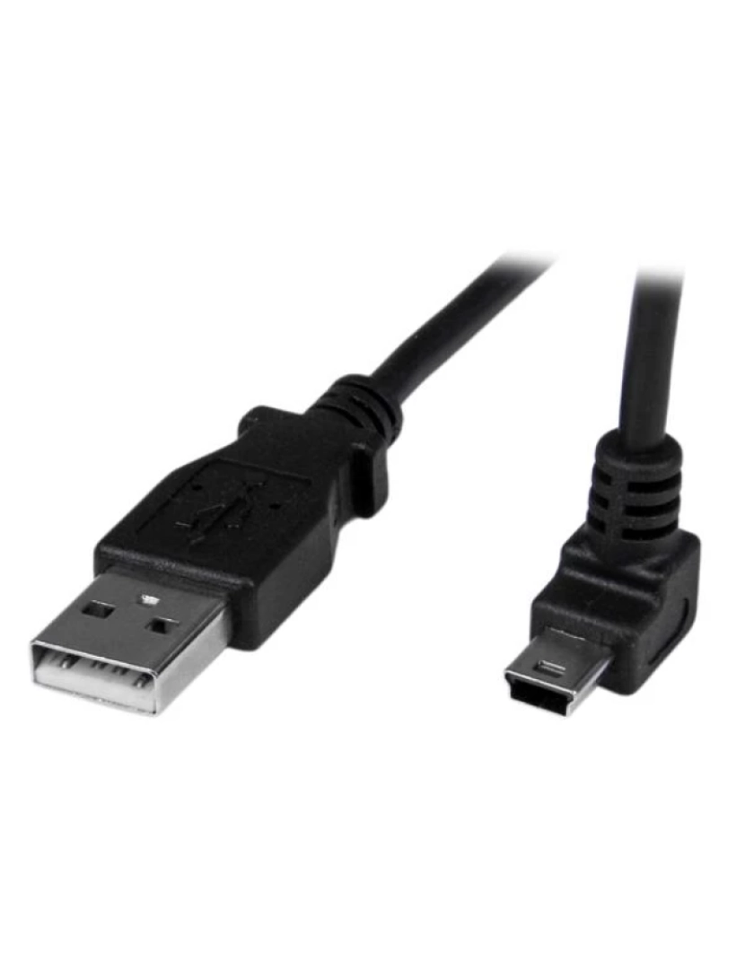 imagem de Cabo USB Startech > Mini de 1 M A Para Mini B Ângulo Superior - USBAMB1MU1