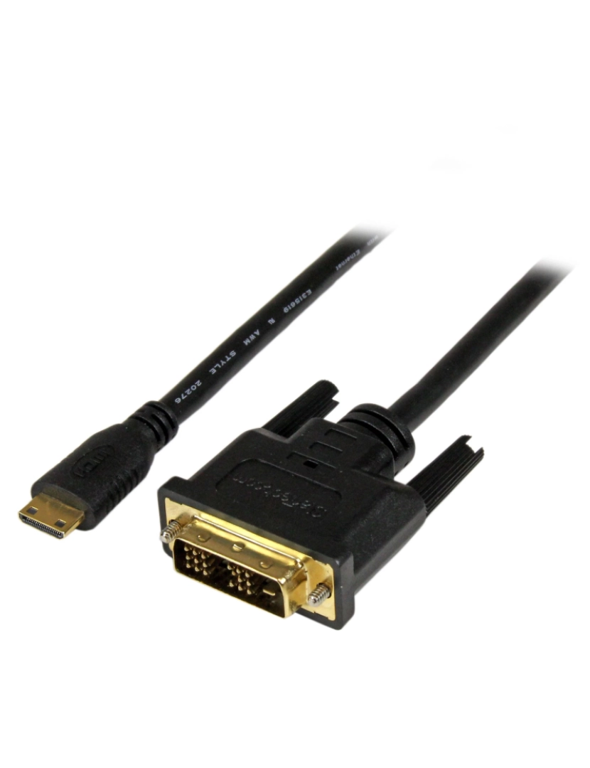 Startech - Adaptador DVI Startech > Cabo Mini Hdmi Para DVI-D de 1 M M/M - HDCDVIMM1M