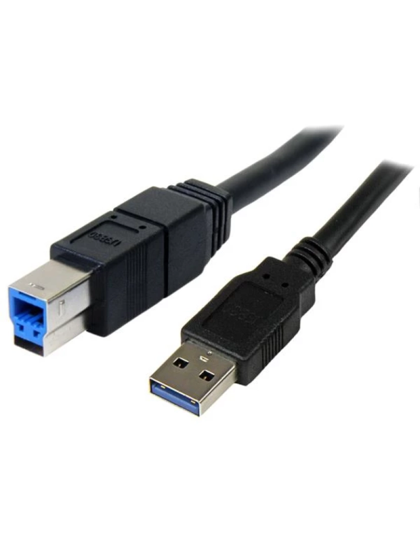 Startech - Cabo USB Startech > 3M, 3.0-A 3.0-B 3.2 GEN 1 (3.1 GEN 1) A B Preto - USB3SAB3MBK