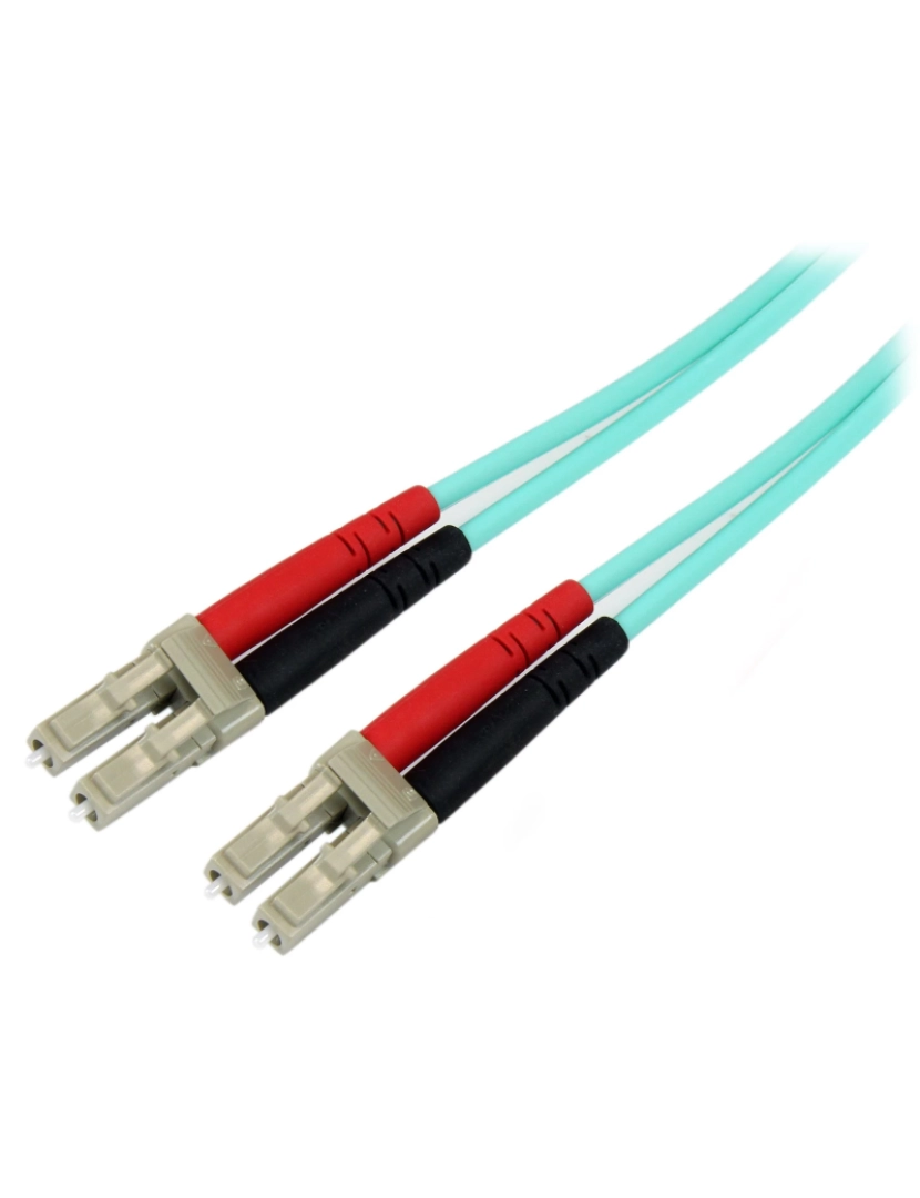 Startech - Cabo de Fibra Óptica Startech > Ótica 10 M LC OM3 cor Aqua - A50FBLCLC10