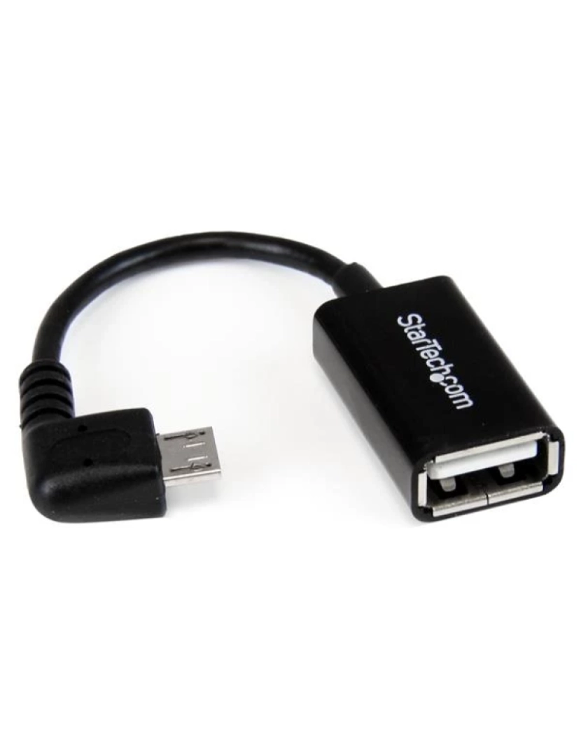 imagem de Adaptador USB Startech > Cabo 0,127 M 2.0 MICRO-USB B A Preto - Uusbotgra1