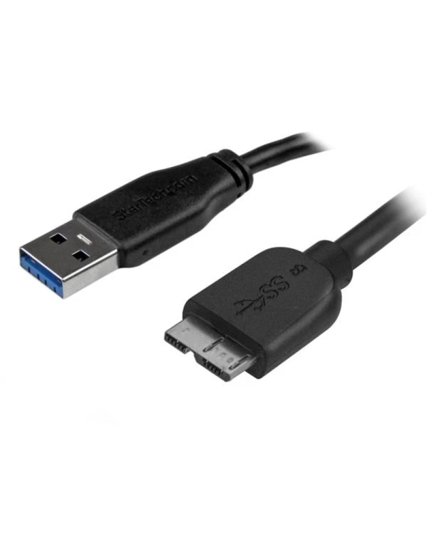 Startech - Cabo USB Startech > 2 M 3.2 GEN 1 (3.1 GEN 1) A MICRO-USB B Preto - USB3AUB2MS