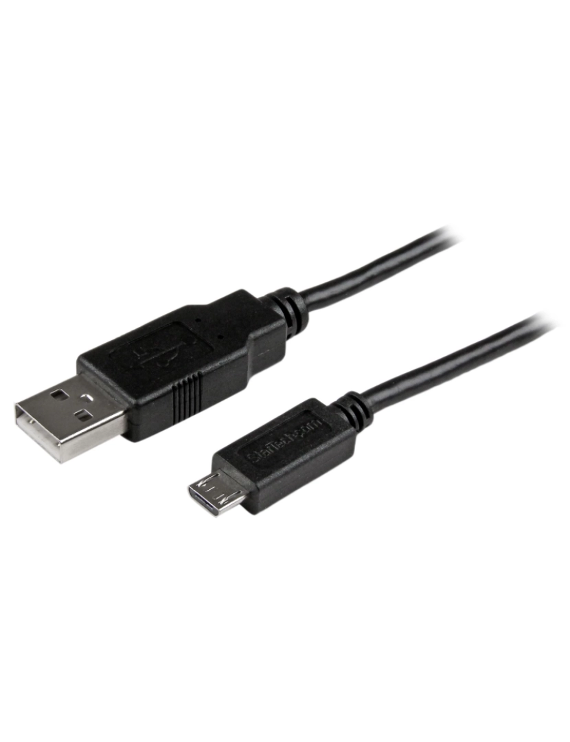 imagem de Cabo USB Startech > 0,5 M 2.0 A MICRO-USB B Preto - USBAUB50CMBK1