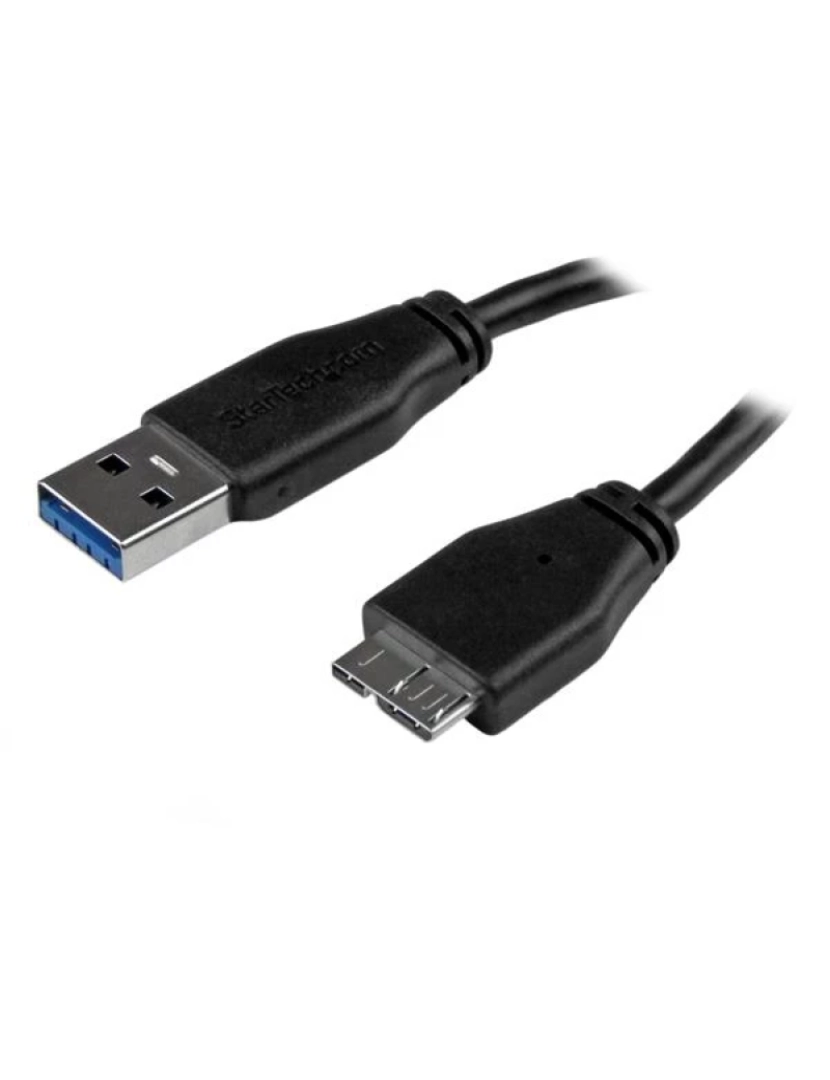 imagem de Cabo USB Startech > 0,15 M 3.2 GEN 1 (3.1 GEN 1) A MICRO-USB B Preto - USB3AUB15CMS1