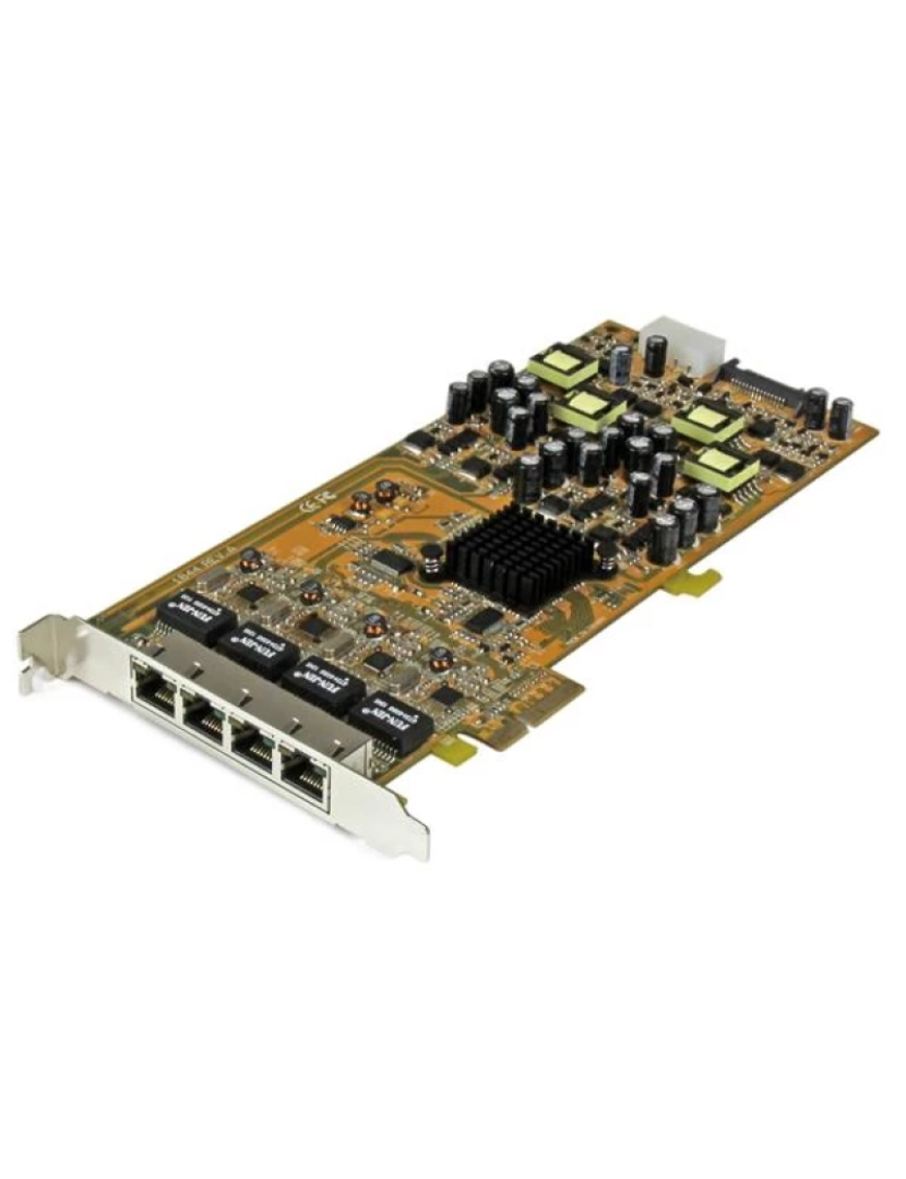 Startech - Placa de Rede Startech > Pcie Alimentação Sobre Ethernet Gigabit 4 Portas NIC PSE / POE PCI Express - ST4000PEXPSE