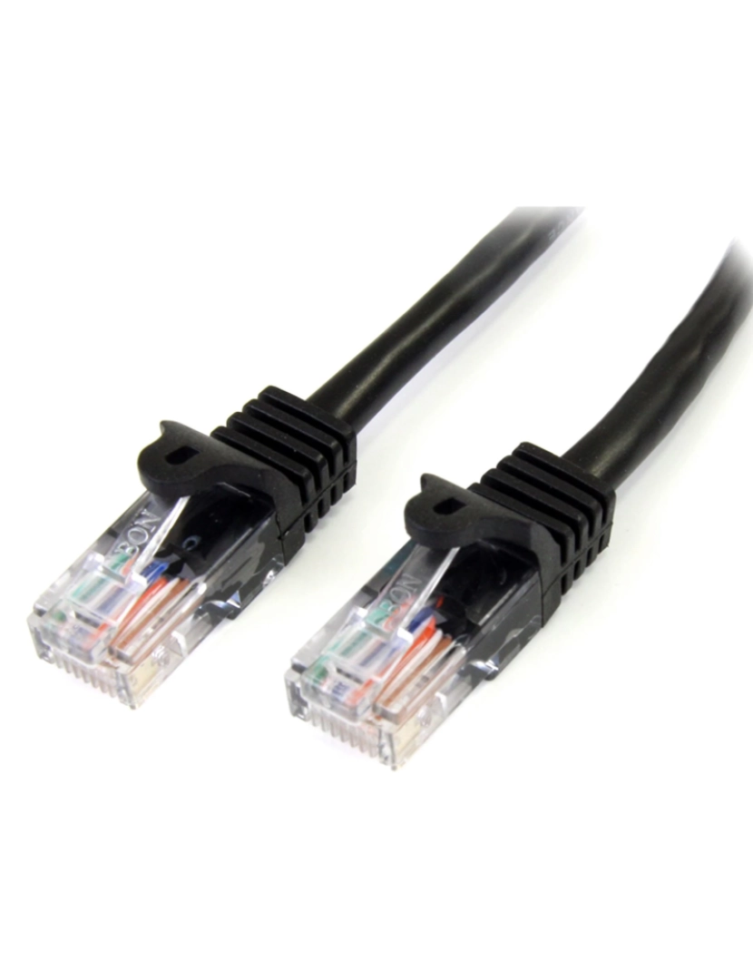 Startech - Cabo de Rede Startech > Preto 1 M CAT5E U/utp (utp) - 45PAT1MBK