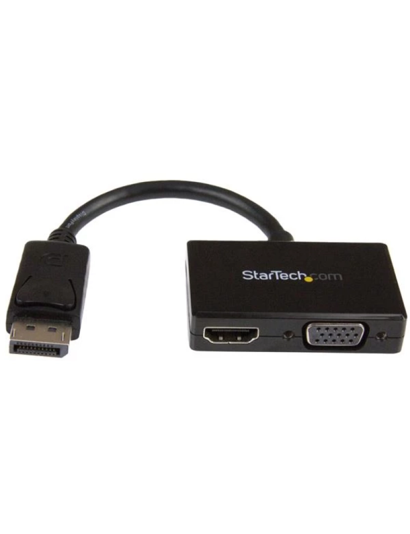 Startech - Adaptador USB Startech > a/v de Viagem: Displayport 2-EM-1 Para Hdmi ou VGA - DP2HDVGA