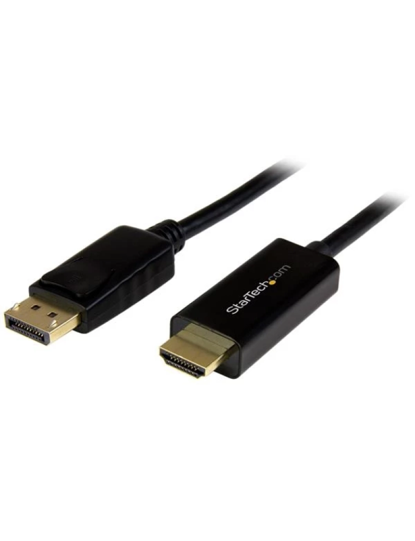 imagem de Adaptador USB Startech > Cabo Conversor Displayport Para Hdmi ? 1 M ? 4K - DP2HDMM1MB1