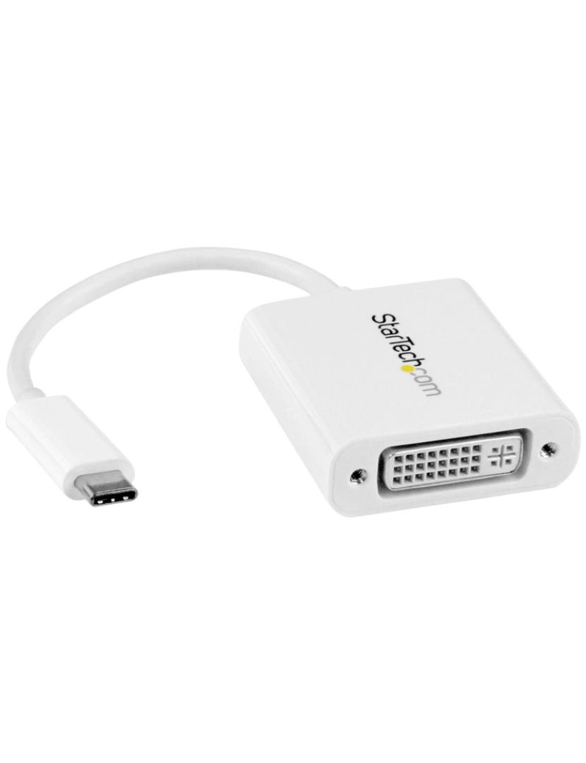 imagem de Adaptador USB Startech > USB-C Para DVI Branco - CDP2DVIW1