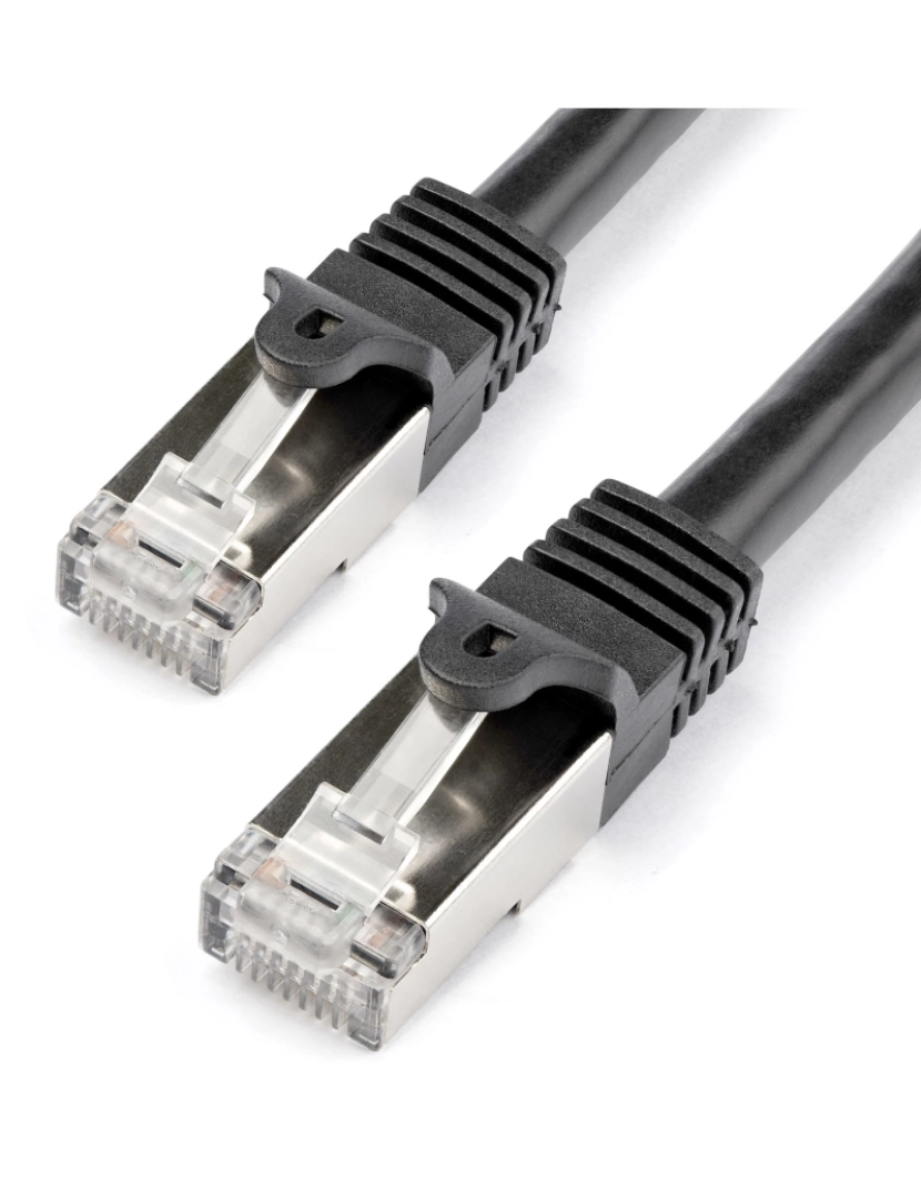 imagem de Cabo de Rede Startech > Preto 1 M CAT6 Sf/utp (S-FTP) - N6SPAT1MBK1