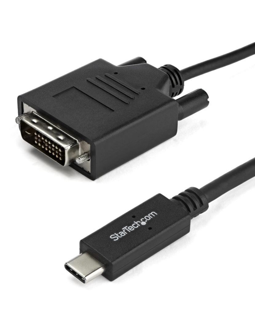 Startech - Cabo USB Startech > Adaptador de de Vídeo 2 M TYPE-C DVI-D Preto - CDP2DVIMM2MB