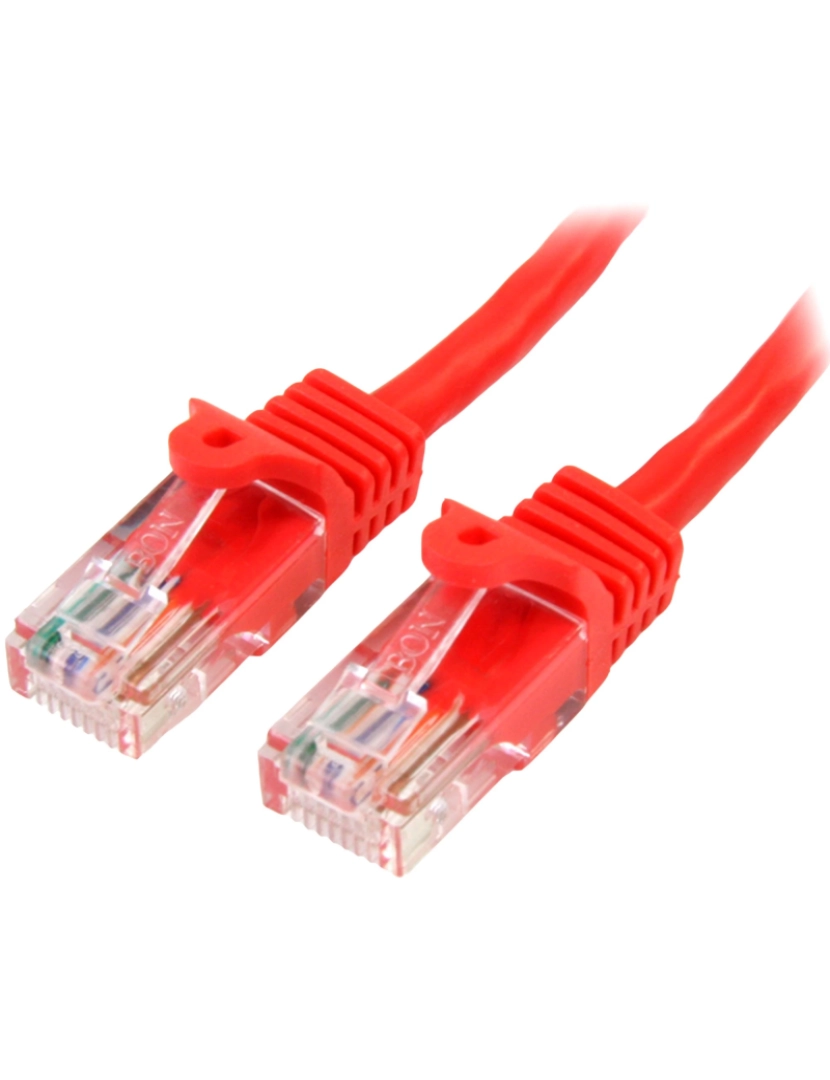 imagem de Cabo de Rede Startech > Vermelho 0,5 M CAT5E U/utp (utp) - 45PAT50CMRD1