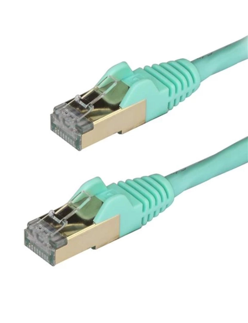 Startech - Cabo de Rede Startech > Turquesa 2 M CAT6A U/ftp (stp) - 6ASPAT2MAQ