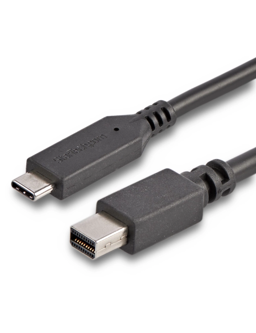 imagem de Adaptador Display Port Startech > Cabo Vídeo 1,8 M USB TYPE-C Mini Displayport Preto - CDP2MDPMM6B1