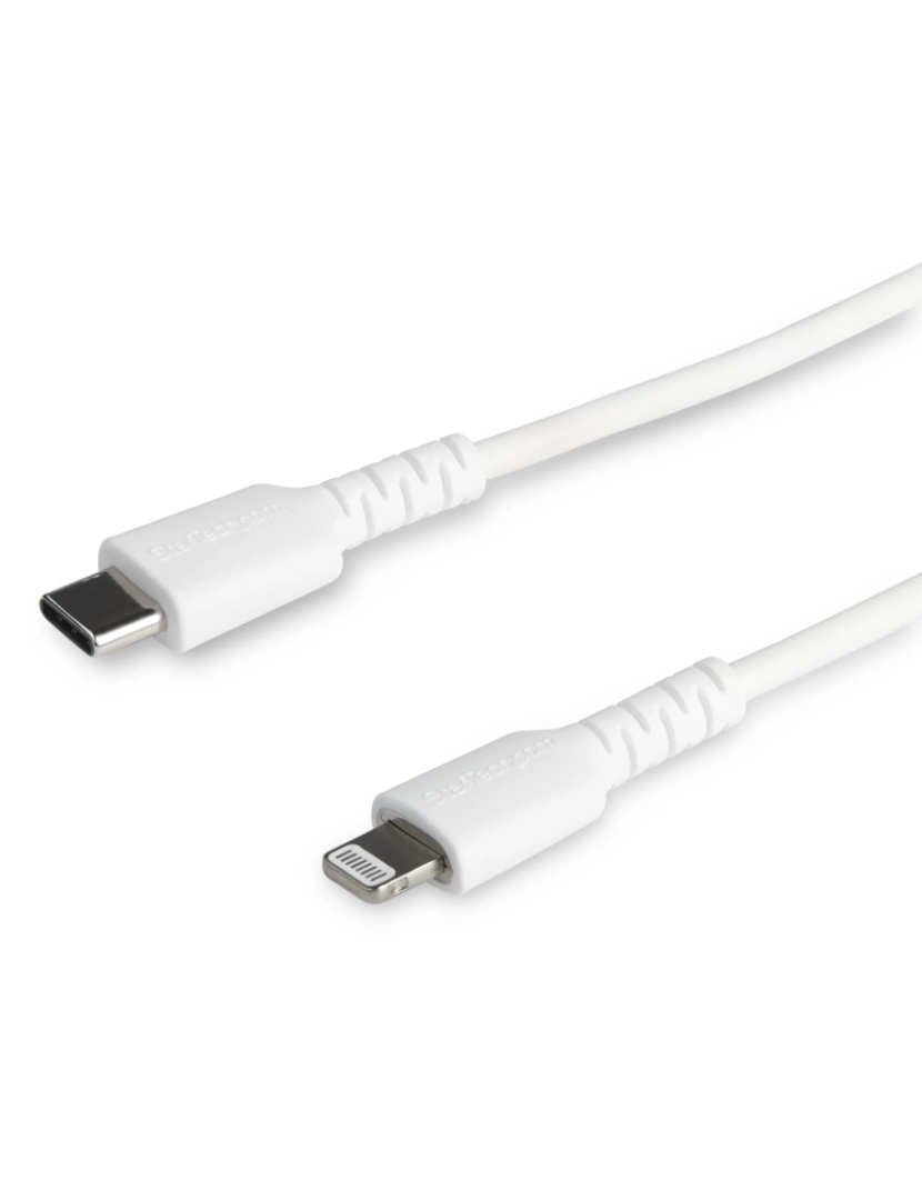 imagem de Cabo USB Startech > Para Telemóvel Branco 1 M C Lightning - RUSBCLTMM1MW1