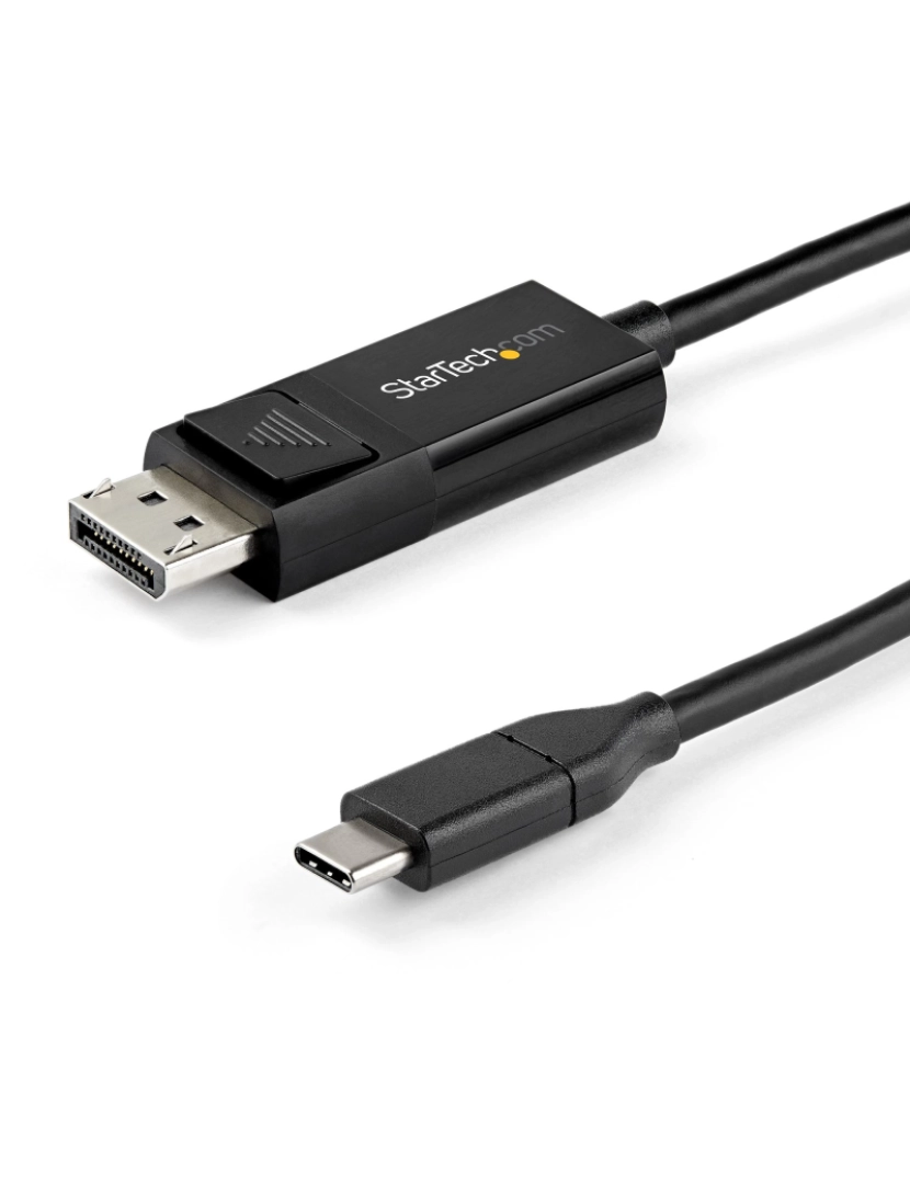 Startech - Adaptador Display Port Startech > Cabo Vídeo 1 M USB TYPE-C Displayport Preto - CDP2DP141MBD